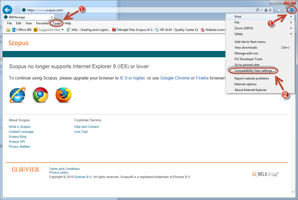 how to keep compatibility view on ie 10